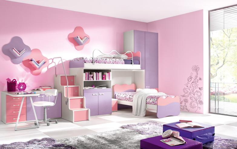 Màu sơn phòng ngủ đẹp cho bé gái - VLXD Á Châu tại Nghệ An