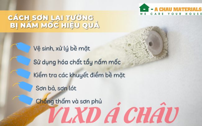 Sơn tường bị nấm mốc